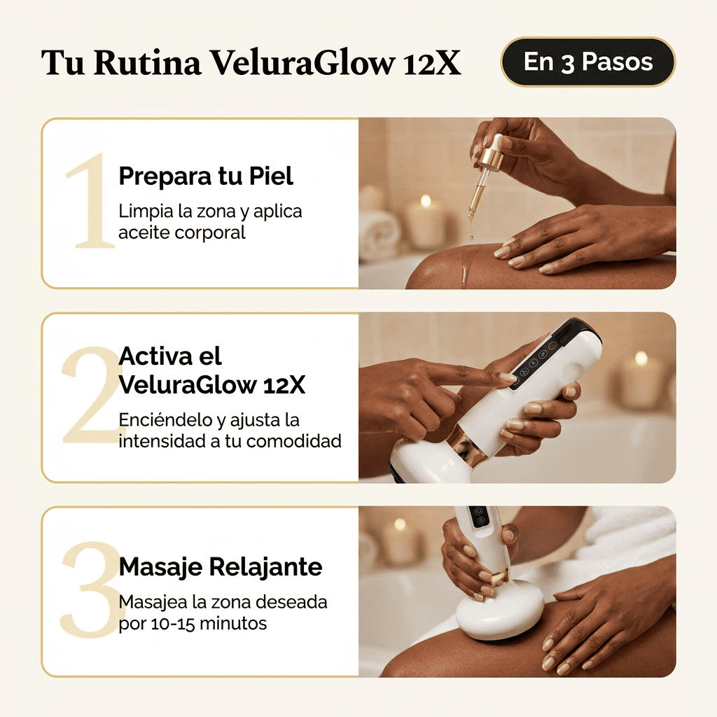 VeluraGlow 12X — Masajeador Anticelulitis
