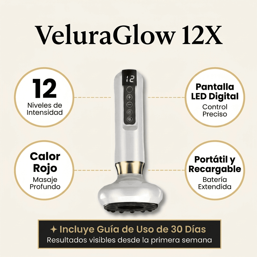 VeluraGlow 12X — Masajeador Anticelulitis