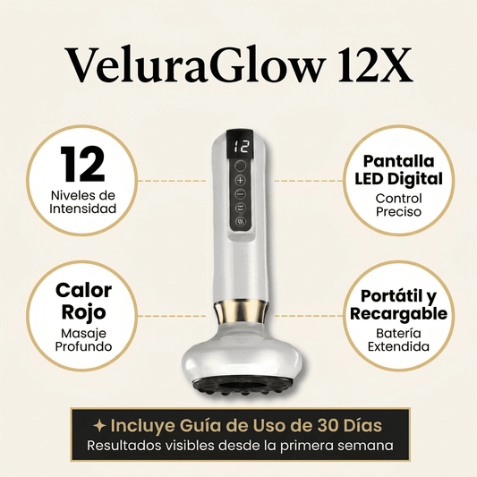 VeluraGlow 12X — Masajeador Anticelulitis