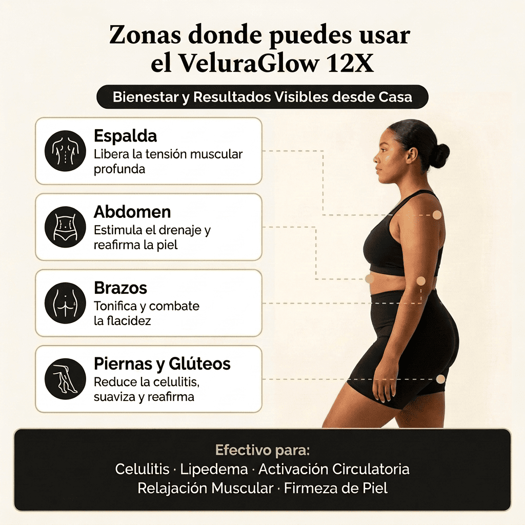 VeluraGlow 12X — Masajeador Anticelulitis