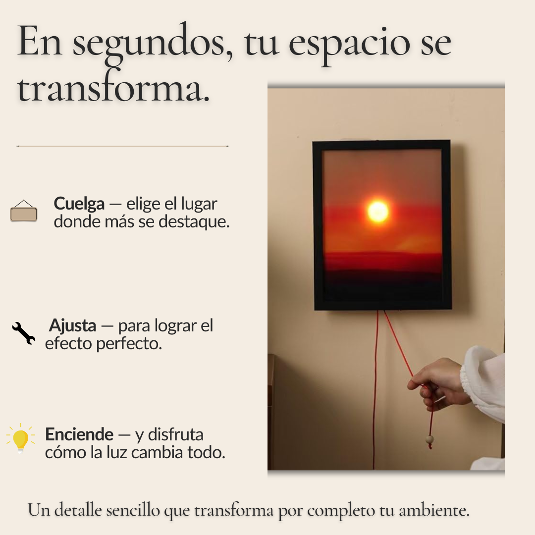 Lámpara Mural Atardecer Ámbar