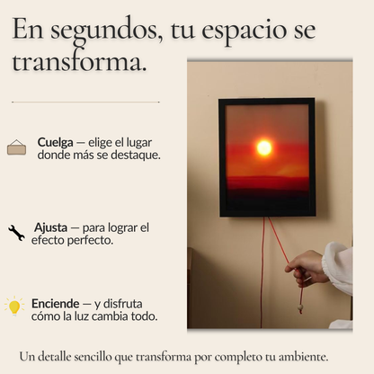 Lámpara Mural Atardecer Ámbar