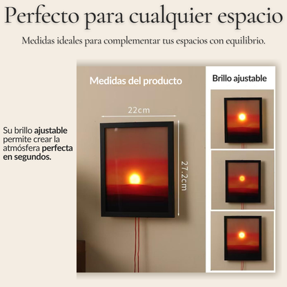 Lámpara Mural Atardecer Ámbar
